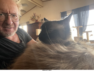 Adam and cat Max