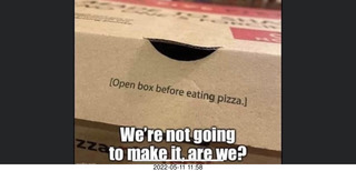 We're not going to make it, are we?