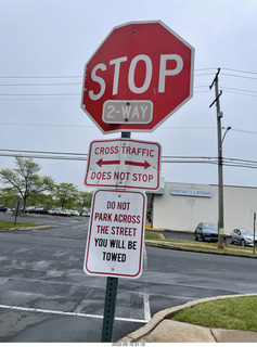 6 a1f. do not park across the street sign