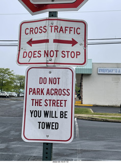 7 a1f. do not park across the street sign
