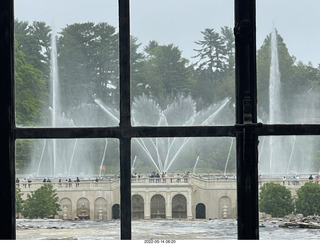 Longwood Gardens - window - fountains