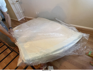 207 a1h. home construction - mattress coming out of the box