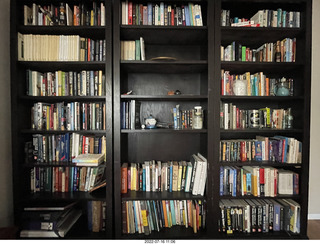 my new library bookshelves