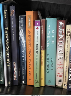 my new library bookshelves - bedside books