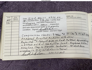 N8377W logbooks 2022-08-01 engine log