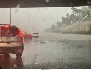 bad traffic in big storm on Loop 101