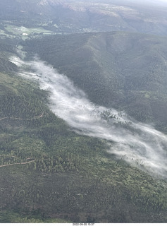 aerial - fog in the valleys
