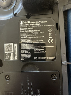 Shark Robotic Vacuum label