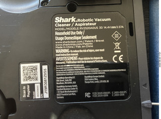 Shark Robotic Vacuum label