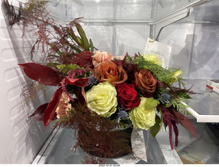 Happy  Birthday to me! Beautiful bouquet from olga and anthony in my 'fridge