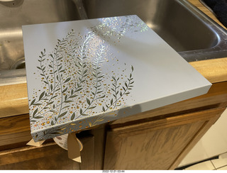 Happy  Birthday to me! Beautiful bouquet from olga and anthony in my 'fridge