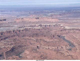 aerial - Canyonlands on Colorado River side