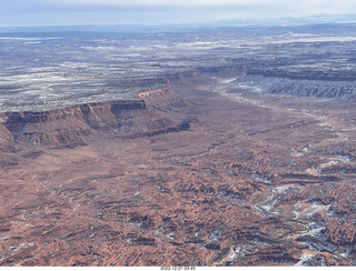 aerial - Canyonlands on Colorado River side
