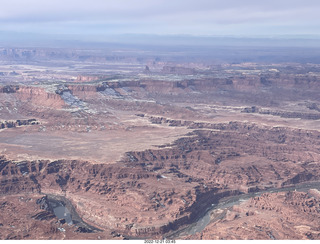 aerial - Canyonlands on Colorado River side