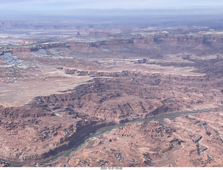 aerial - Canyonlands on Colorado River side