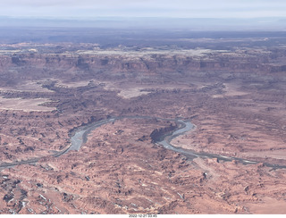 aerial - Canyonlands on Colorado River side