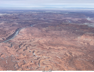 aerial - Canyonlands on Colorado River side