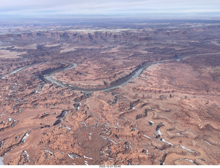 aerial - Canyonlands on Colorado River side
