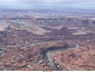 aerial - Canyonlands on Colorado River side