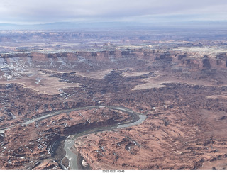 aerial - Canyonlands on Colorado River side