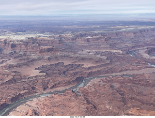 aerial - Canyonlands on Colorado River side