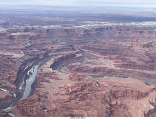 aerial - Canyonlands on Colorado River side