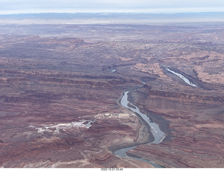 aerial - Canyonlands on Colorado River side