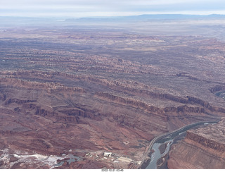 aerial - Canyonlands on Colorado River side