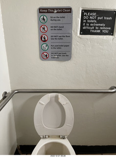 126 a1n. arches national park - toilet instructions