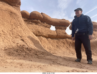 Utah Goblin Valley State Park - valley of goblins + Adam