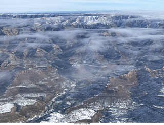 aerial - canyonlands - Green River, Desolation Canyon, Book Cliffs - thin clouds
