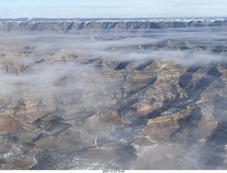 aerial - canyonlands - Green River, Desolation Canyon, Book Cliffs - thin clouds
