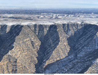aerial - canyonlands - Green River, Desolation Canyon, Book Cliffs- thin clouds