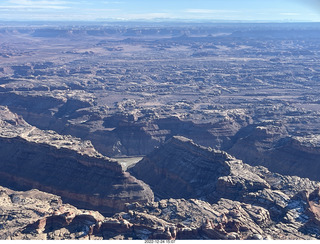 aerial - Canyonlands Confluence where Colorado and Green Rivers meet