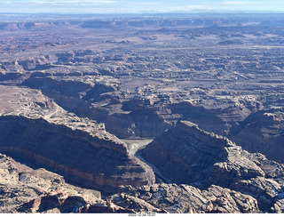 aerial - Canyonlands Confluence where Colorado and Green Rivers meet
