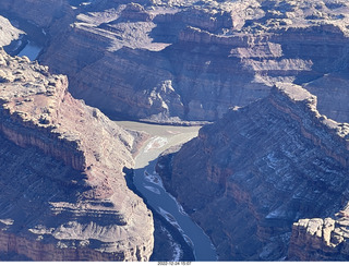 aerial - Canyonlands Confluence where Colorado and Green Rivers meet