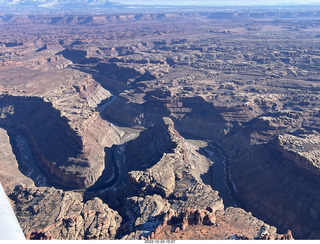 aerial - Canyonlands Confluence where Colorado and Green Rivers meet