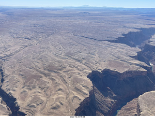 aerial - Canyonlands Confluence where Colorado and Green Rivers meet