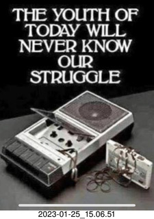 Facebook - cassette - youth will never know the struggle