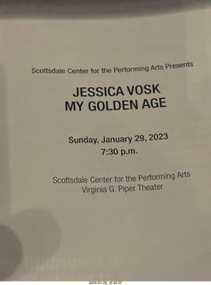Scottsdale Arts - Jessia Vosk program