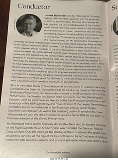 Kimmel Center - Verizon Hall - Philadelphia Orchestra program