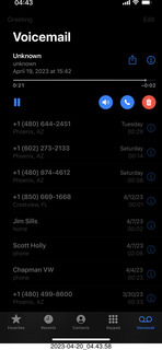 46 a1s. voicemail unknown (HOP2) to call back ?