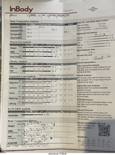 my InBody stats from Elite
