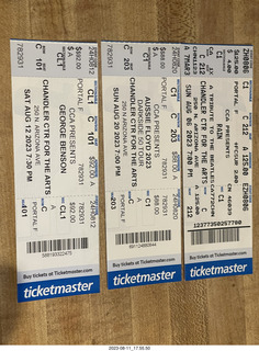 two jazz concerts tickets