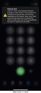 iPhone national alertr