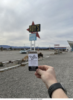 1 a22. Amboy - Roy's Motel + Tyler's card