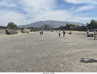 53 a24. Teotihuacan - Temple of the Sun and mountain