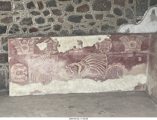 82 a24. Teotihuacan - Temple of the Moon - painting