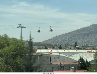 154 a24. drive back to Mexico City - Mexicable gondola lift
