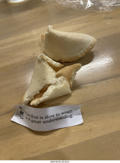 180 a24. my fortune cookie in English